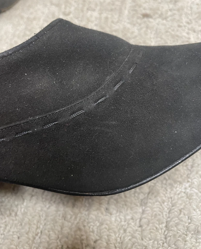 Zapatos de salón Donna Karan NY de gamuza negros para mujer caja 9AA NUEVOS EN CAJA nuevos zapatos tacones $325 Foto 4 de 4