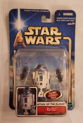 2002 Hasbro Star Wars Attack Of The Clones - R2-D2 - Coruscant Sentry - Figure