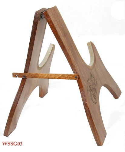 Solid Mahogany Laser Picture Wood Stand For 21" Soprano Ukulele Violin WSSG01-11 - Picture 15 of 47