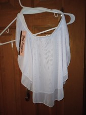 White two tier skirt youth m to l