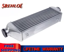 2.25" IN/OUTLET UNIVERSAL TURBO ALUMINUM INTERCOOLER 18.5"x6.6"x2.7"
