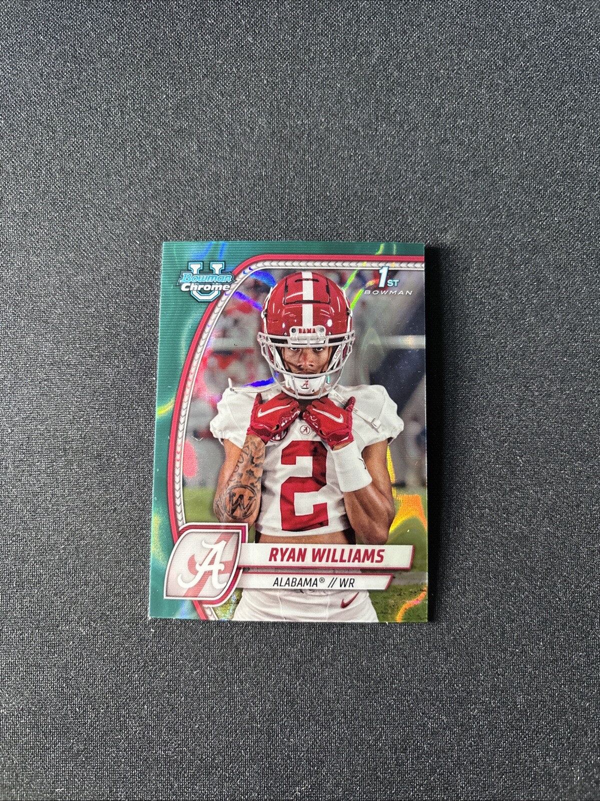 2024 Bowman Chrome University- Ryan Williams Teal Lava Refractor -#53 1st Bowman