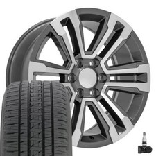 20 Gunmetal 5822 Wheels Bridgestone Tires Tpms Fit Silverado Tahoe Suburban