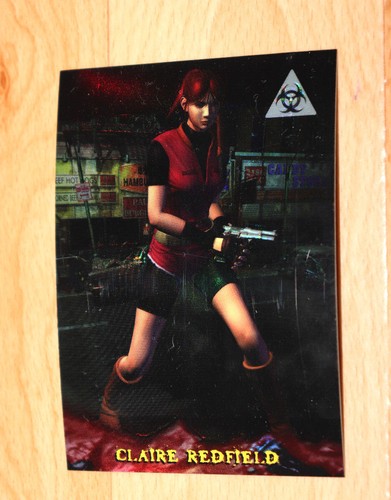 1998 Resident Evil Wildstorm Trading Card Capcom Claire Redfield 3D Motion S8 - Picture 2 of 3