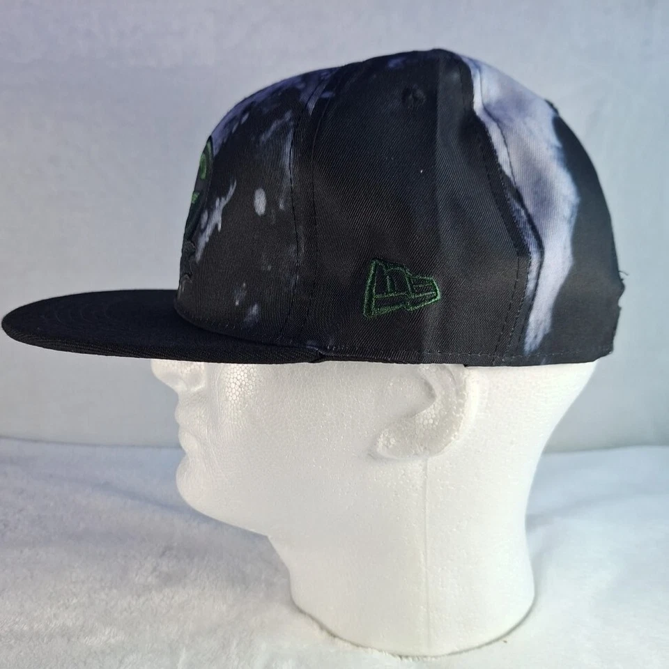Gorra con tirantes Green Bay Packers New Era se adapta a 9FIFTY negra verde tinta tinte Foto 3 de 4