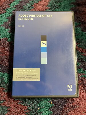 Adobe Photoshop CS4 Extended Student Edition Mac OS w/ USED Serial Number