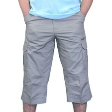 Youth Long Cargo Shorts Gray