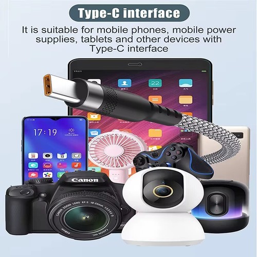 USB C Charger Braided Cable 1m 2m Fast Charging USB-A to USB-C Lead - Zdjęcie 15 z 24