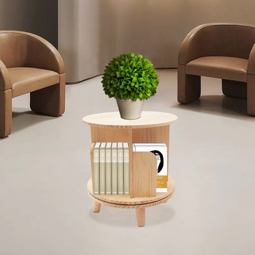 Bookshelf Organizer 360° Rotating Bookcase Storage Shelf Rack Floor Standing - Picture 15 of 17