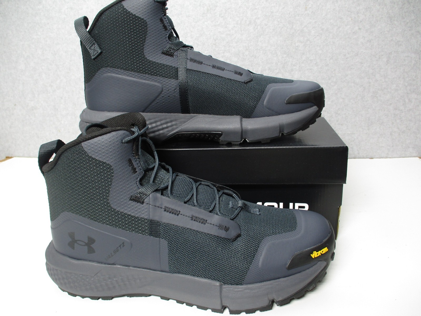 Under Armour Charged Valsetz Mid 6" Boots Tactical Dark Gray Mens Sz 10.5 thumbnail 2