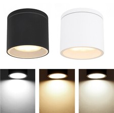 Faretto a Soffitto Attacco GU10 Design Cilindro Spot Alluminio Portalampada IP54