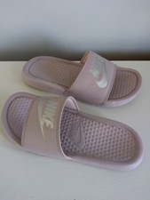 Nike Benassi JDI Dusty Pink Slides Sandals Slip On Youth Size 5