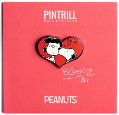  RARE  PINTRILL x PEANUTS Smak Heart Lucy & Snoopy Pin *BRAND NEW* ONLY 100 MADE
