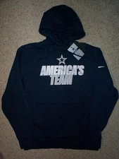 ($70) NIKE Dallas Cowboys Jersey Hoodie Sweatshirt Adult MEN'S/MENS (m-medium)