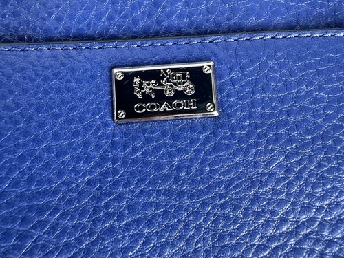 Neu mit Etikett Coach Madison Umhängetasche blau Leder East West SWINGPACK Tasche + Staubbeutel - Bild 3 von 24