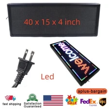 3 Color Led Scrolling Sign 40 x 15inch Sign Board Display For Advertising US