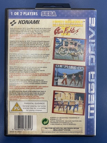 Lethal Enforces II Gun Fighters Sega Megadrive Videojuegos Retro - Imagen 2 de 12