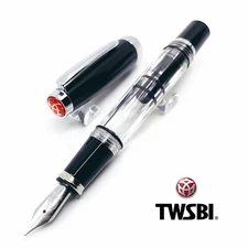 TWSBI Diamond mini Black Clear Demonstrator Fountain Pen