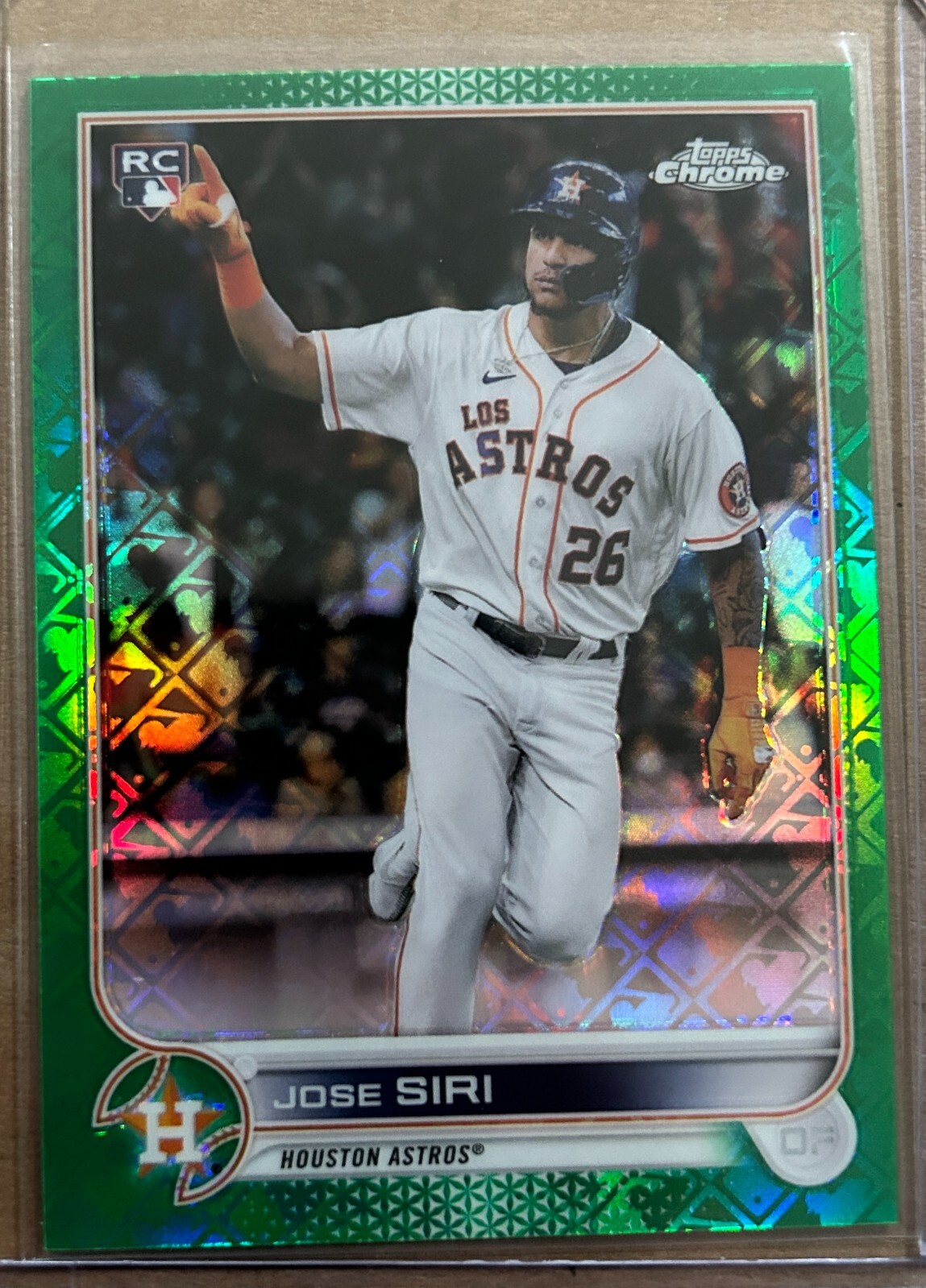 2022 Topps Chrome Logofractor Green JOSE SIRI (#56/99)