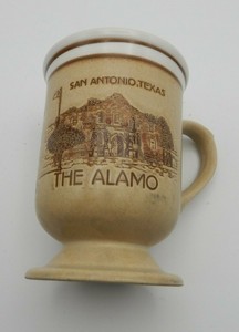VTG SOUVENIR SAN ANTONIO TEXAS THE ALAMO CERAMIC MUG JAPAN ...