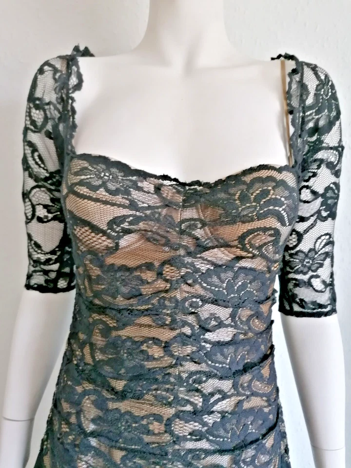 LA PERLA ""MARVEL"" Vestido de Encaje Negro IT 42 Reino Unido 10  Foto 2 de 4