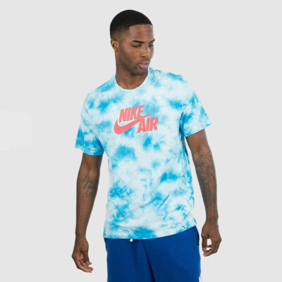 Nike Air Blue/White Tie-Dye 'The Nike Tee' Mens Size M |BQ0079-101| | eBay