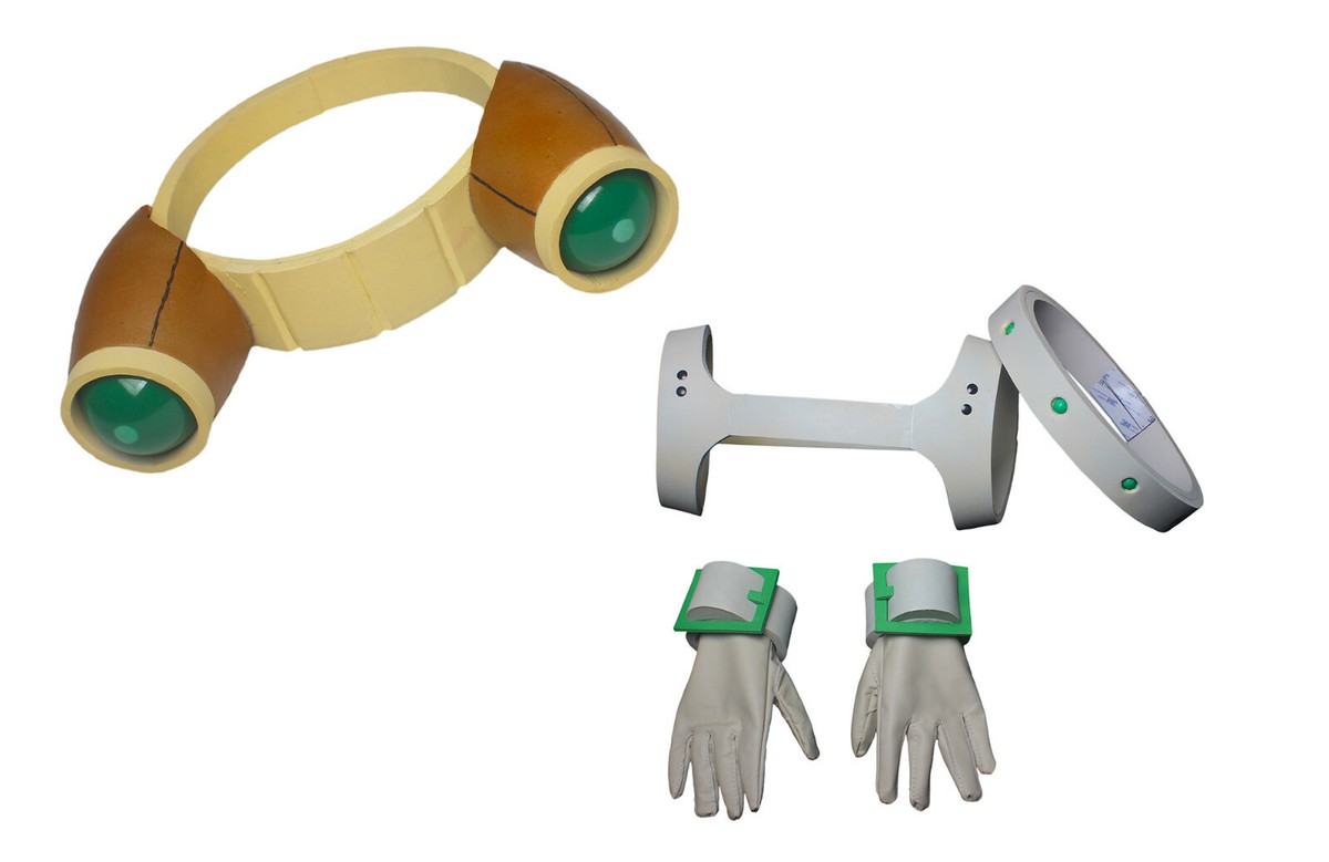 Halloween Cosplay Costume PVC Asui Tsuyu FROPPY Gloves Chest And