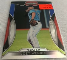 2019 Panini Prizm Baseball Joey Wendle Tampa Bay Rays Red White & Blue Prizm #77