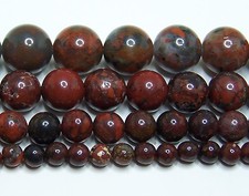 Poppy Jasper Beads 4mm-6mm-8mm-10mm Real Stone 15.5" Strand