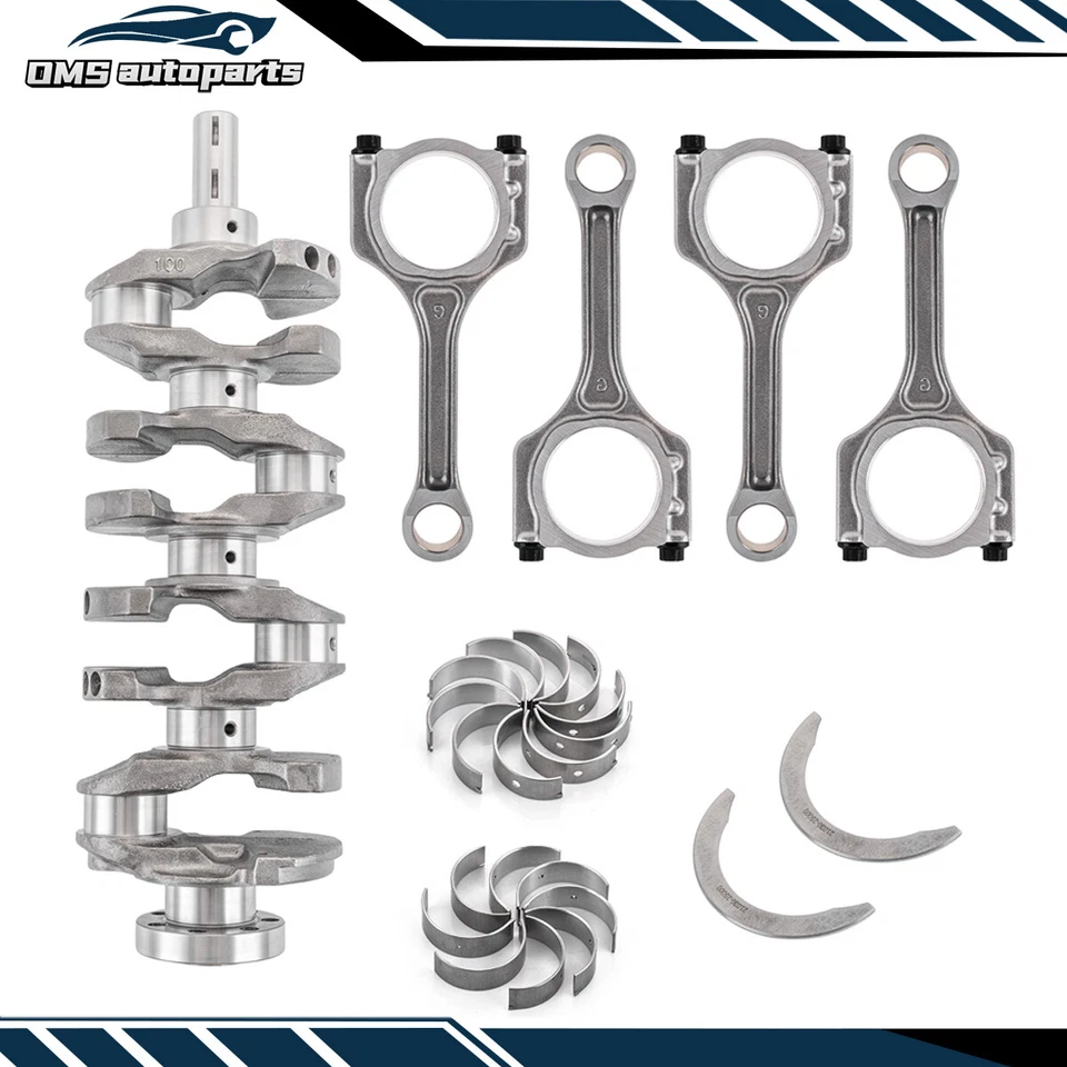 Crankshaft Connecting Rod Main & Rod Bearing Kit with Thrust Washer For Hyundai Foto 3 de 4