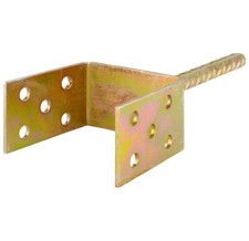 Image of Heavy Duty Galvanised "U" Shape With Pin POST FENCE Foot Anchors CONCRETING 6"
