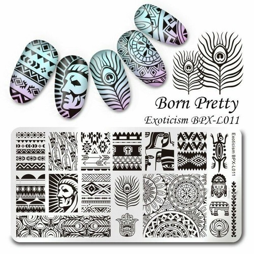 Nail Art Stamping Image Plate Exoticism Theme DIY Template Manicure BPX-L011 - Picture 11 of 11