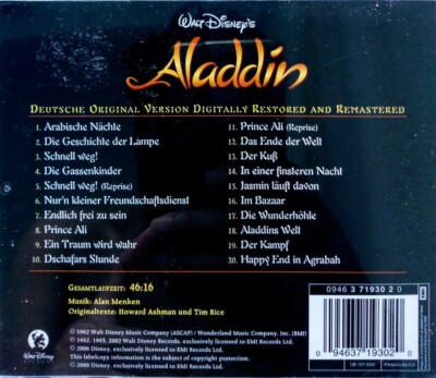 Alan Menken, Howard Ashman Und Tim Rice – Aladdin (Deutscher