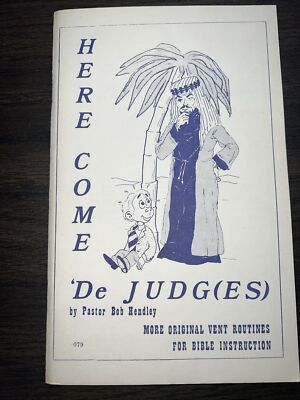 ''Here Comes de Judge'' by Bob Hendley 1976 Ventriloquism Script Book 64 Pages