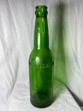 VTG EDW.B.Hittleman Brewery Green Beer Bottle Brooklyn, NY