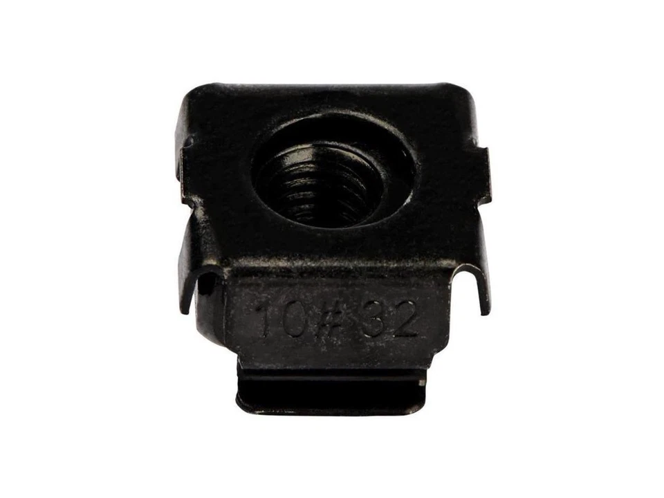 StarTech 10-32 Cage Nuts 50 pack Black CABCAGENUTS1032 - Image 2 of 3