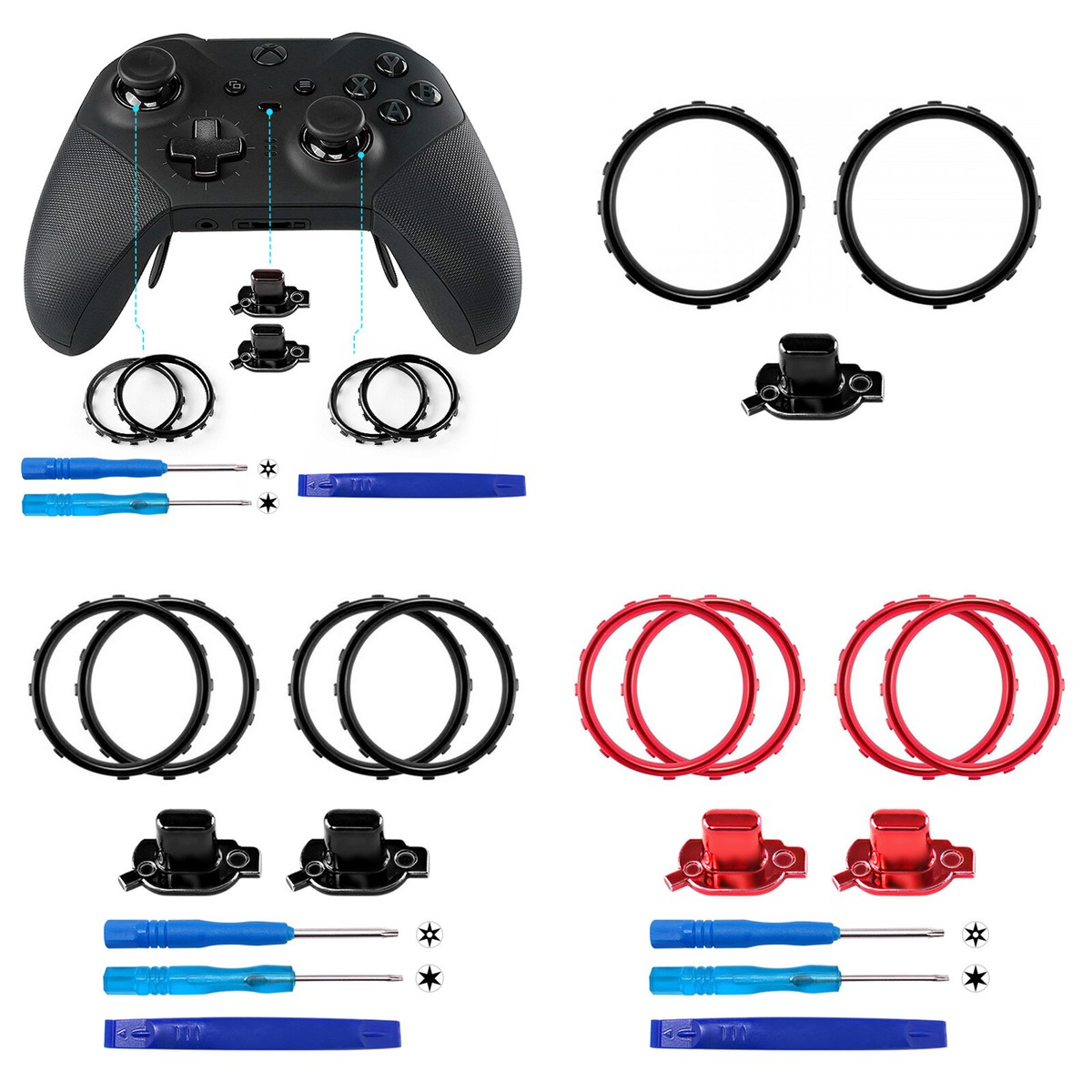 Replacement Joystick Accent Rings for Xbox One Elite,Elite Series  Controller