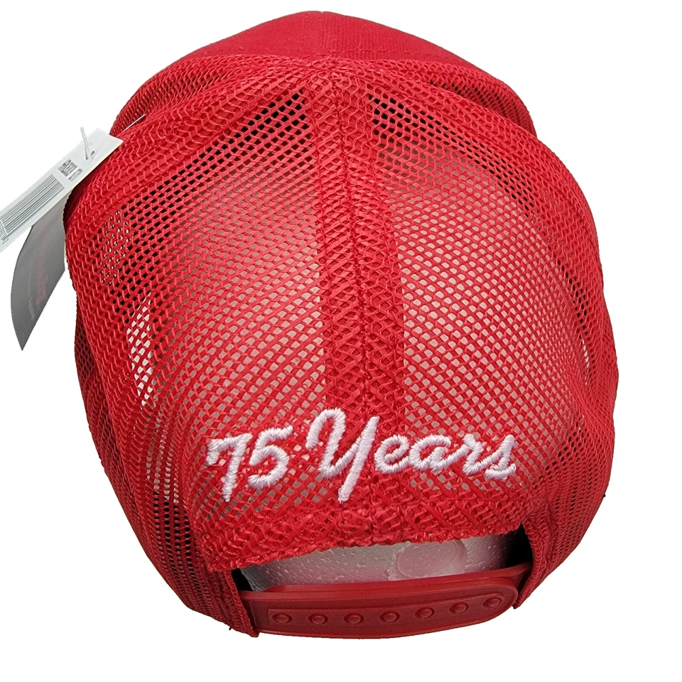 Hornady Red Cap Snapback New w/ Tags Cotton Blend Mesh Back Embroidered Patch - Image 3 of 4