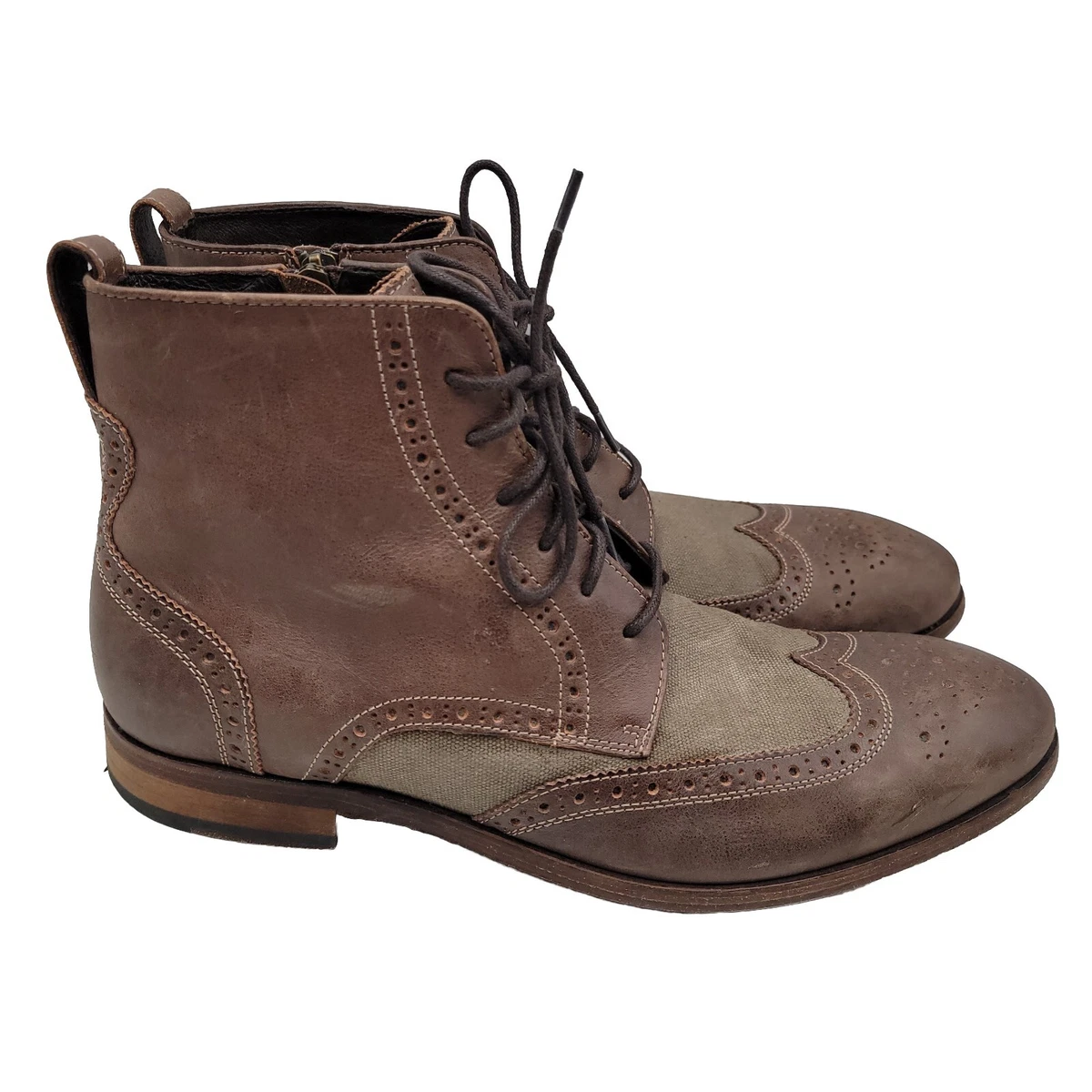 John Varvatos Biker Lace Up Boots for Men for Sale | Shop  display picture 1