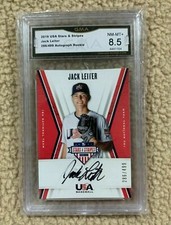 Jack Leiter autograph auto 2019 Panini USA Baseball Signatures /499 GMA 8.5