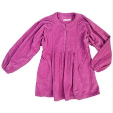 Free People Corduroy Long Sleeve Mini Dress Pockets Fuchsia Pink S M L $148