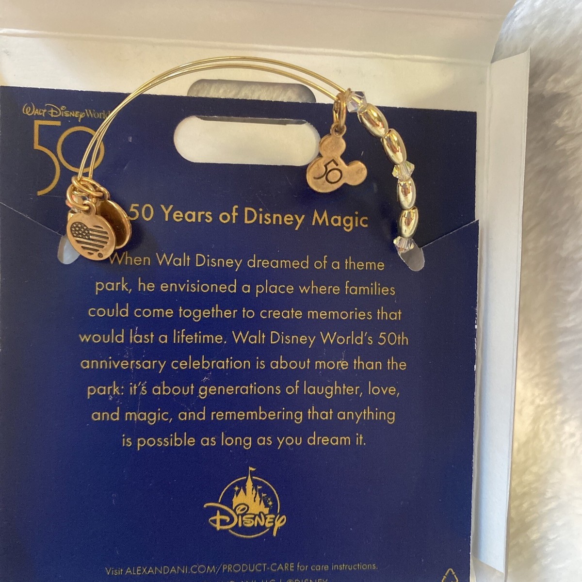 WDW Alex And Ani ブレスレット　ディズニーワールド限定　レア 海外ディズニーパーク限定 WDW50周年 ALEX AND ANI ブレスレット