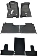 2021-2026 Cadillac Escalade Front 2nd 3rd Row Premium Floor Liners Black OEM GM