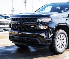 Gloss Black Grille Overlay For 2019-2022 Silverado 1500 Wt Custom Trail Boss