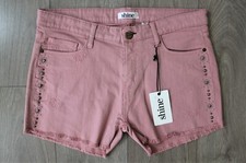 Shine pink denim shorts, 29, NEW 