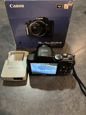 Canon PowerShot SX170 IS 16.0MP Digital Camera - Black for sale
