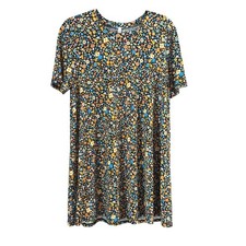 BCBGeneration Women's Black Floral Mini Dress Size Medium M 