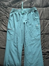 Men's Teal Figs Scrub Set Large Top Bottom Joggers