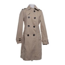 Zara Basic, Trenchcoat, Damen, Größe: L, Beige, Baumwolle/Polyester #Ifs