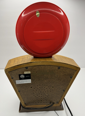 非売品　Coca-Cola ライト 木目調 Vintage Coca Cola AM/ FM Wood Radio Red Flashing Light Disc Icon